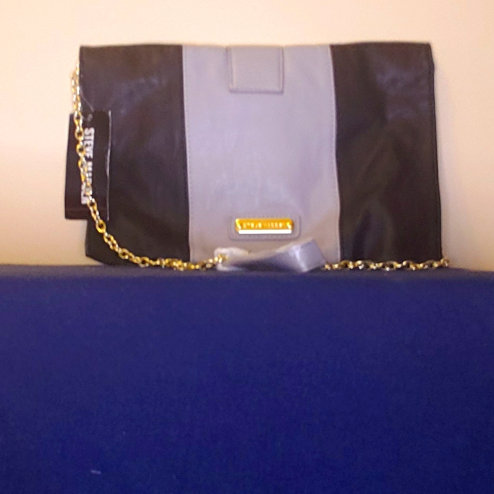 Black and gray Steve Madden Clutch